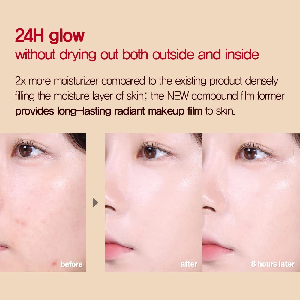 Espoir Pro Tailor Foundation Be Glow New Class #4 Beige 1.06 oz SPF27 PA   | Long-Lasting Healthy Radiance Glow Liquid Foundation | Light-weight Natural Dewy Full Coverage | Korean Base Makeup