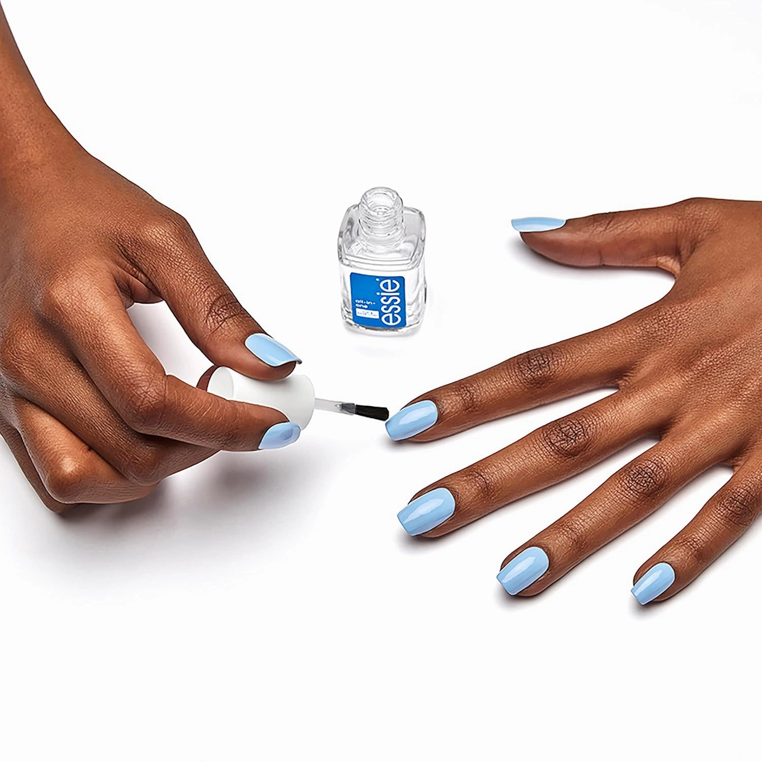 Essie Nail Polish Natural Mani Kit, Ballet Slippers, Sheer Pink Nail Polish   Essie All-In-One Base Coat  Top Coat   Strengthener, Gifts For Women And Men, 0.46 Fl Oz Each