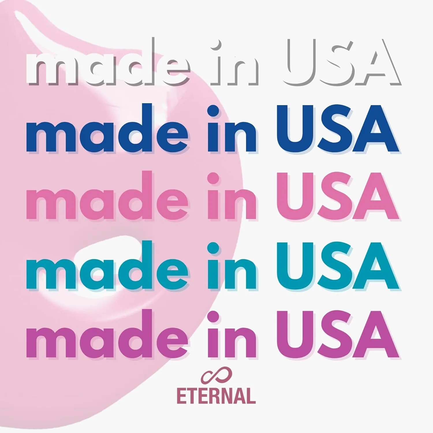 Eternal Nail Polish Set 5 Piece Kit: Long Lasting, Quick Dry and Cruelty Free. Made in USA - 0.46 Fluid Ounces Each (Tie Dye)