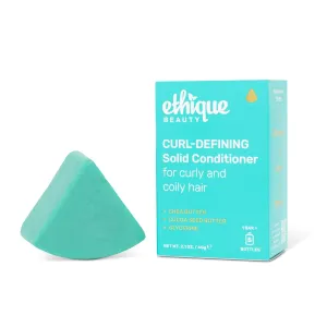 Ethique Curl-Defining Conditioner Bar with Shea Butter - Plastic-Free, Cruelty-Free, Vegan, 2.12 oz - Formerly Curliosity