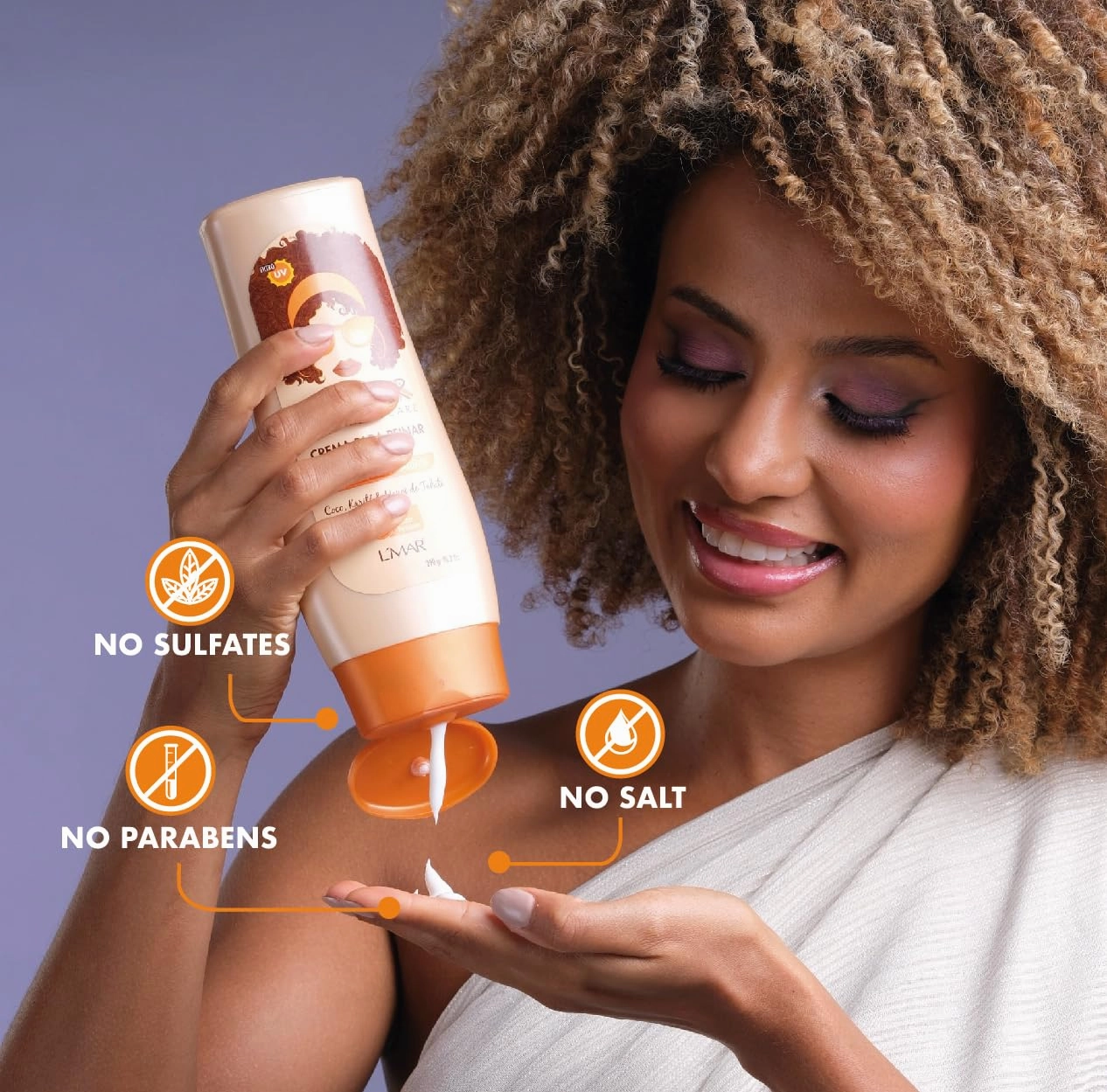 ETNIKER Curl Defining Styling Cream. Moisturize & Define. Coconut oil, Shea Butter & Monoi Oil. Free Sulfates, Salt, Silicones, Mineral Oil, and Parabens 10.2, Ounce. Etniker crema para peinar rizos