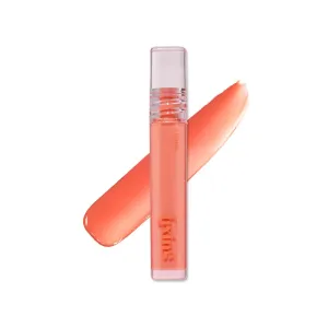 ETUDE Glow Fixing Tint #6 Peach Blended | Non-Sticky Glossy Shine Lip Stain | Fills up with Comfortable Moisture | Tints for Dry Lips