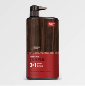 Every Man Jack 3 in 1, Shampoo   Conditioner   Body Wash, CEDARWOOD - 28.8 fl oz. (Pack of 1)