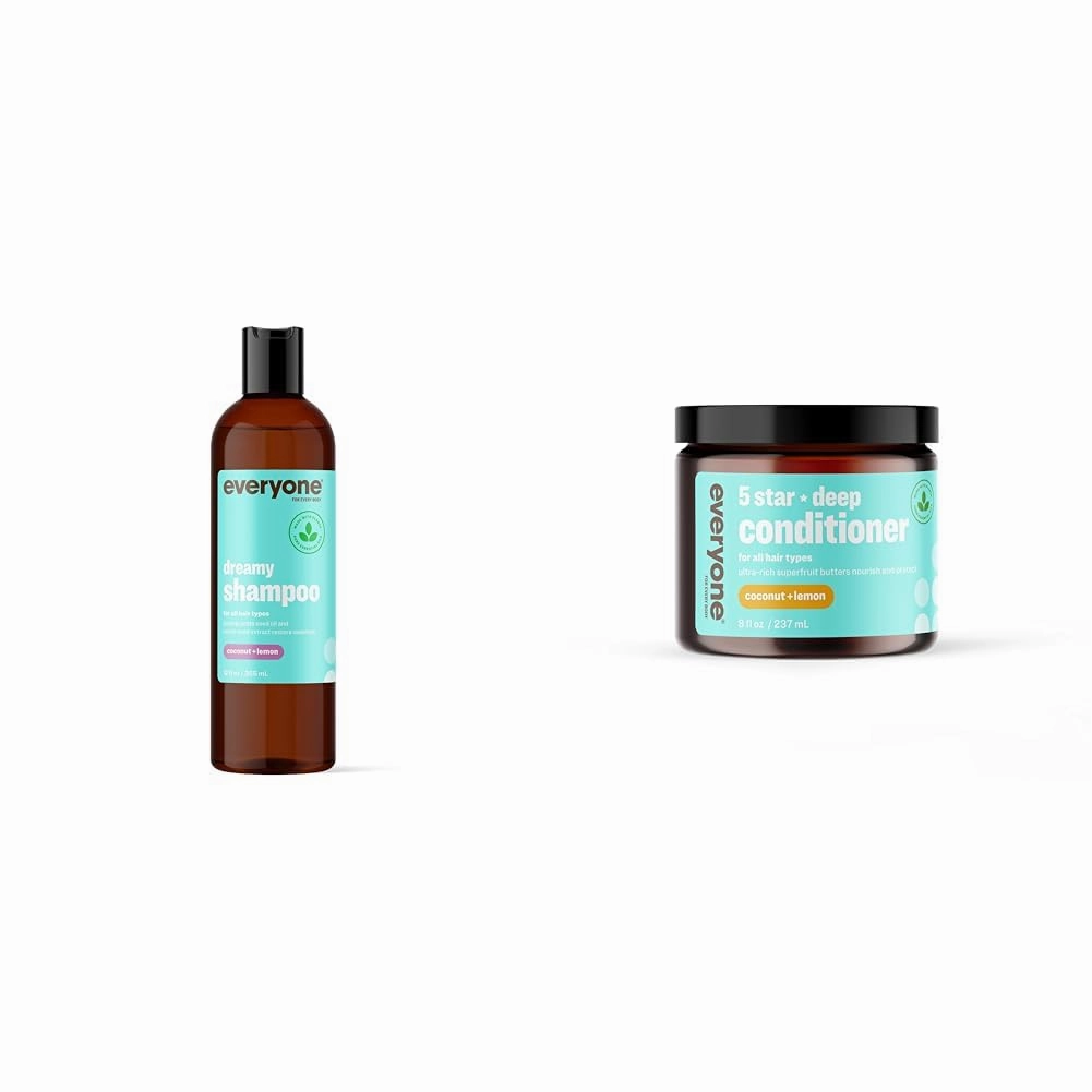 Everyone Dreamy Shampoo, 12 OZ 5 Star Deep Conditioner, 8 OZ