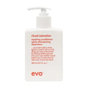 EVO Ritual Salvation Repairing Hair Conditioner - Treats Damaged & Brittle Hair, Helps Reduce Breakage & Protects Color, 300ml / 10.1 Fl Oz