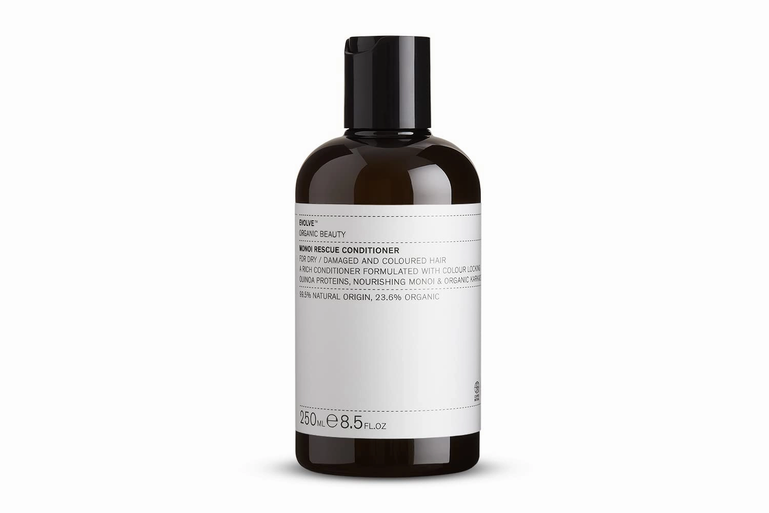 Evolve Organic Beauty - Natural Monoi Rescue Conditioner | Small Batch, Vegan Clean Beauty (8.5 fl oz | 250 ml) Packaging May Vary