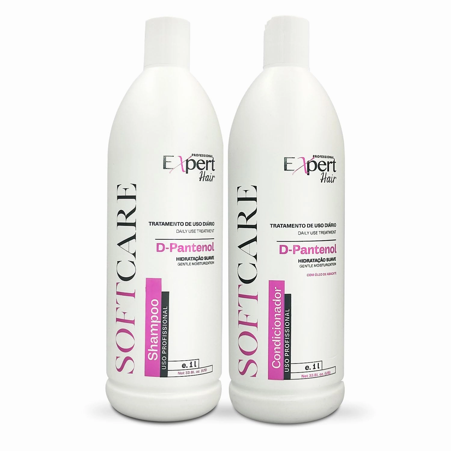 Expert Hair Soft Care Biotin Shampoo and Conditioner - Daily Routine Shampoo For Scalp Health, CLINICALLY TESTED Proven Results Products For Women & Men, Natural Routine, Color Safe 2x 33.81 fl.oz