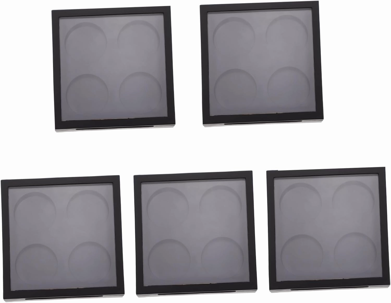 Eye Shadow Storage Cases 5pcs Magnetic Makeup Palette Empty Lids for Daily Use