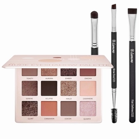 Eyeshadow Palette (Nude) with Eyebrow Brush Set