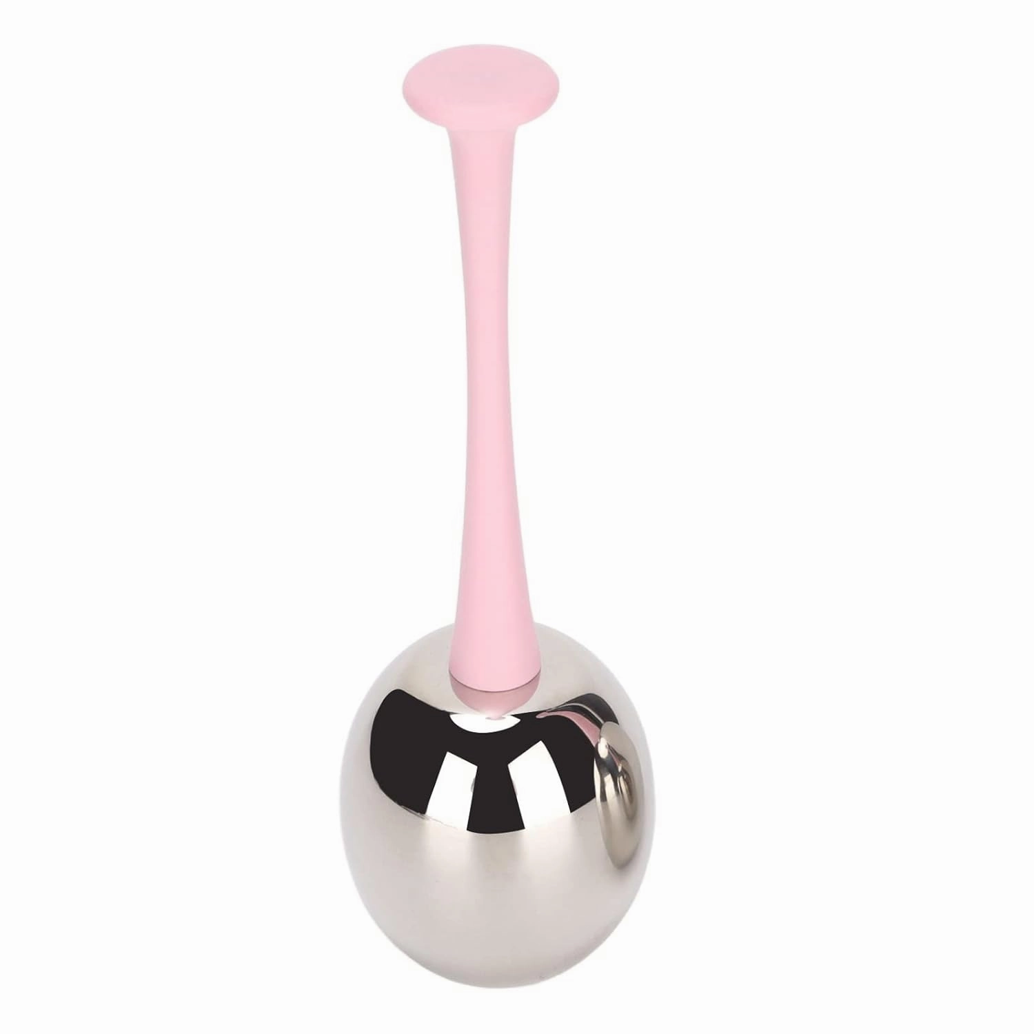 Facial Ice Globes Stainless Steel Ice Globes Reduce Puffiness Eliminate Fine Lines for Facial Skin Care (Pink Handle)