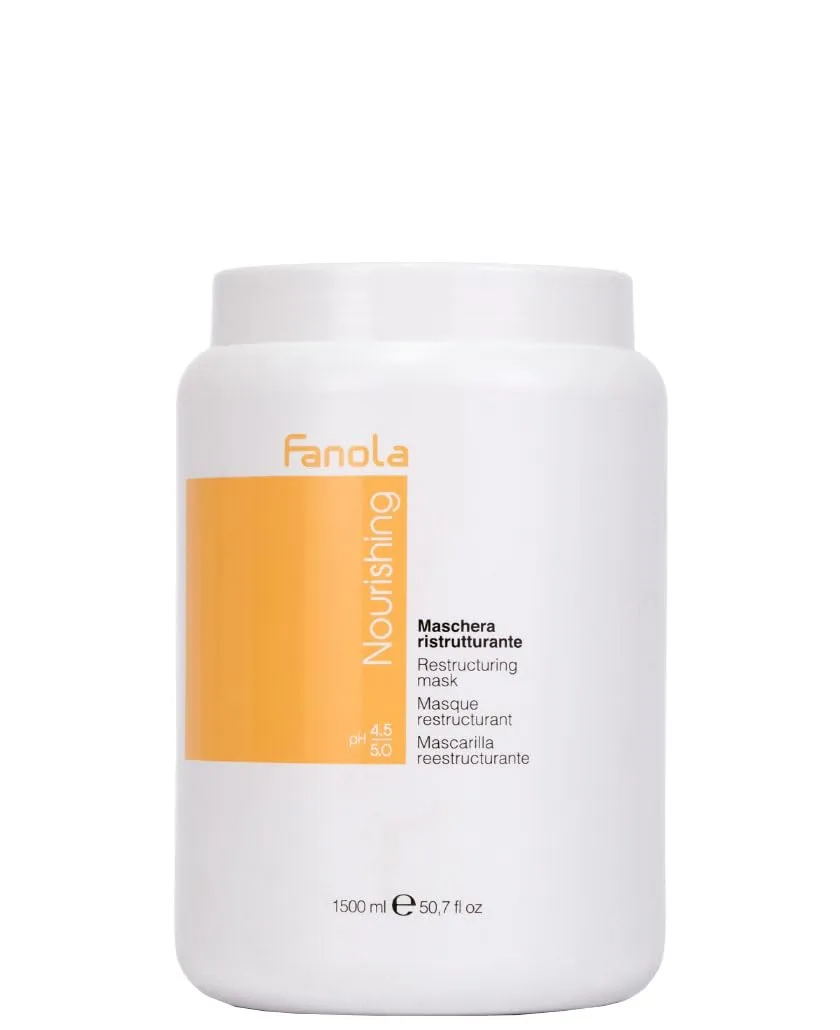 Fanola Deep Conditioning Hair Mask for Damaged Hair - Hydrating Treatment Enriched with Milk Proteins - Softens & Restores Dry, Frizzy & Damaged Strands - Nourishes & Detangles (50.7 Fl oz)