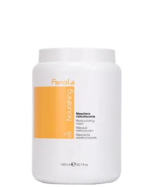 Fanola Deep Conditioning Hair Mask for Damaged Hair - Hydrating Treatment Enriched with Milk Proteins - Softens & Restores Dry, Frizzy & Damaged Strands - Nourishes & Detangles (50.7 Fl oz)