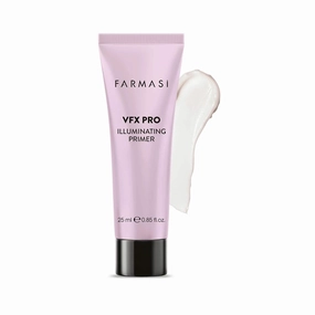 Farmasi VFX Pro Illuminating Primer 25 ml / 0.85 fl.oz – Light-Reflecting Face Primer with Radiance-Boosting Effect – Smooth Base for Makeup Application – Enhances Glow and Hydration