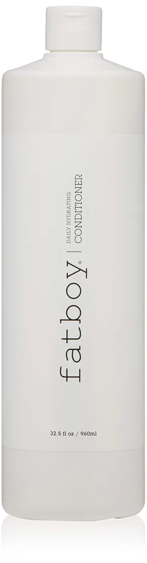 Fatboy Daily Hydrating Hair Conditioner, Hair Repair for Dry, Damaged, Color-Treated Hair, Peppermint Oil, Lightweight, Moisturizing, Hair Care for All Hair Types, Paraben Free, Color Safe, 32.5 Oz
