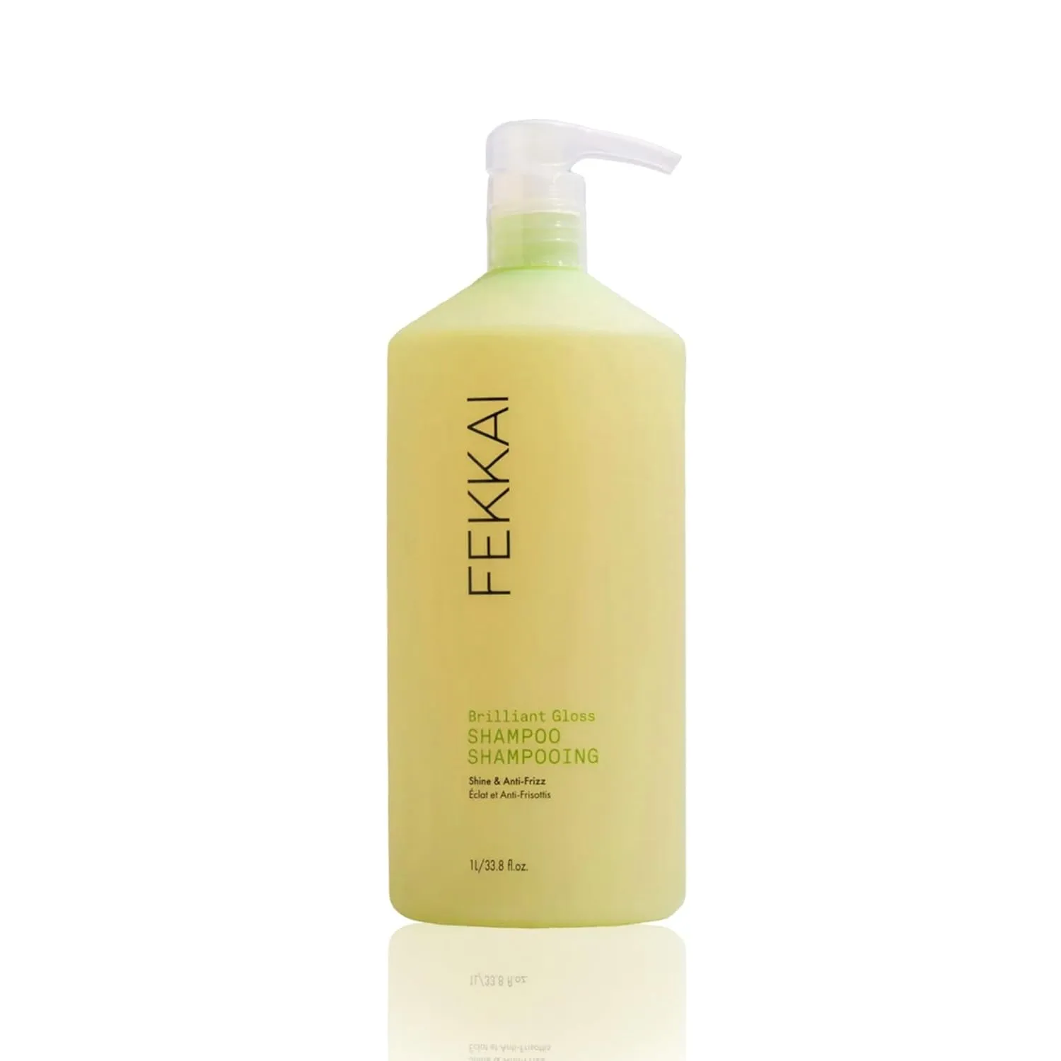 Fekkai Brilliant Gloss Shampoo - 1 Liter - Transforms Hair with 4X Shine - Free of Sulfates, Parabens, Phthalates - Vegan, Cruelty-Free
