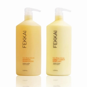 FEKKAI Full Blown Volume Shampoo (1 Liter)   Conditioner (1 Liter) - Adds Lift & Body for Lasting Volume For Fine or Flat Hair - Vegan, Cruelty-Free