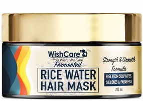 Fermented Rice Water Hair Mask- Strength & Growth Formula - For Dry & Frizzy Hair - Free from Mineral Oils, Sulphates & Paraben - For All Hair Types - 200 Ml