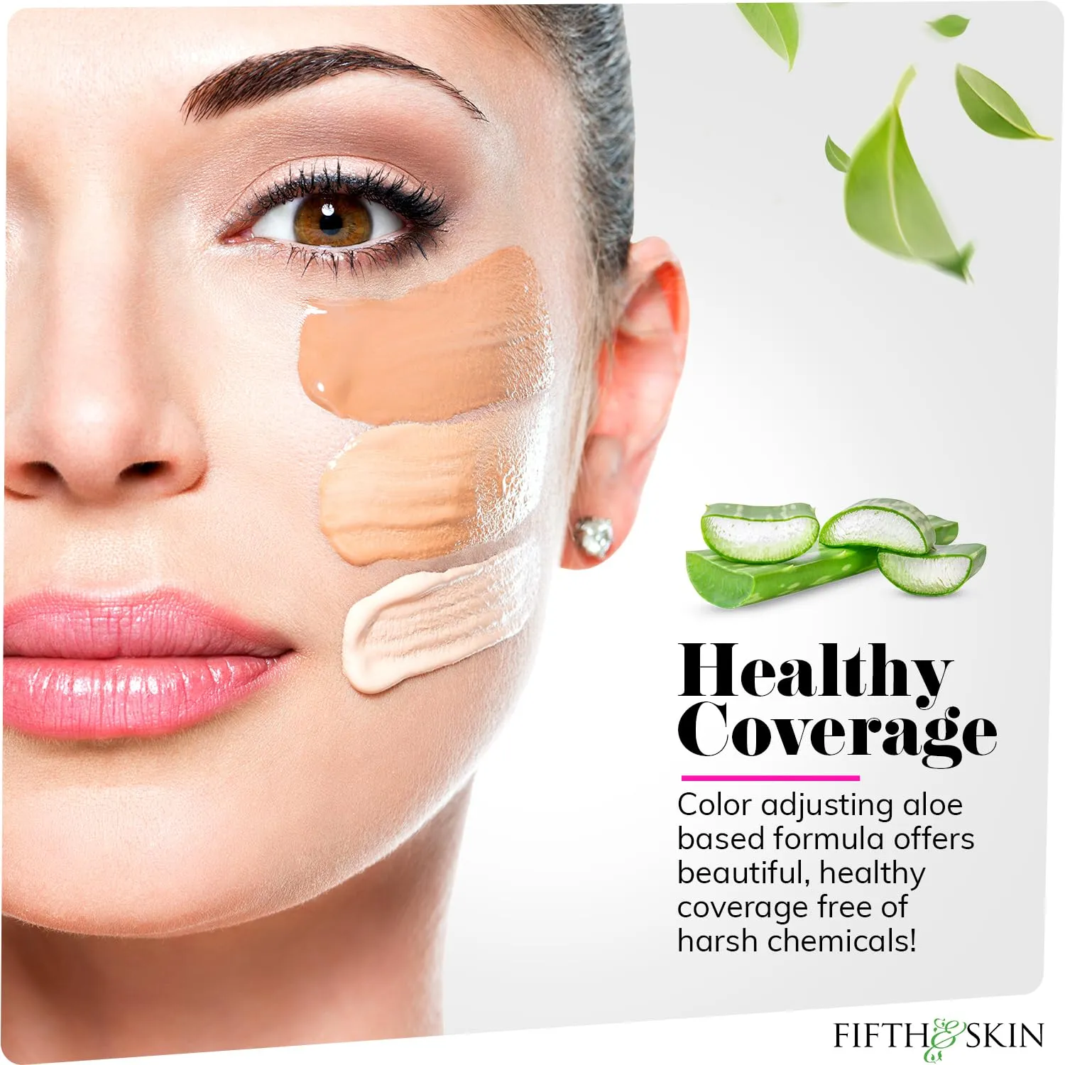Fifth & Skin: Better’n Ur Skin Liquid Foundation (BURNT SIENNA) - Natural, Organic, Vegan, Cruelty-Free - Gluten-Free Beauty with Buildable Coverage and Palm-Free Luxury - 1 oz
