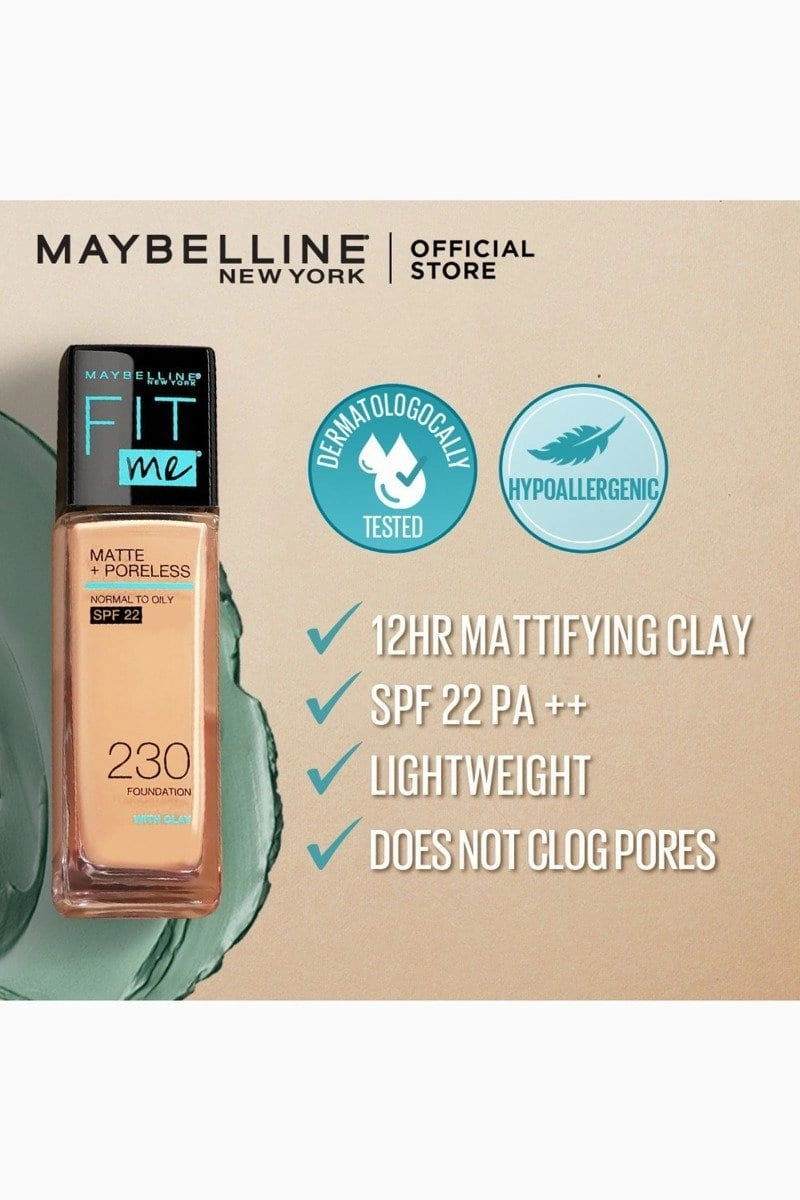 Fit Me! Dewy   Smooth Foundation - 125 Nude Beige