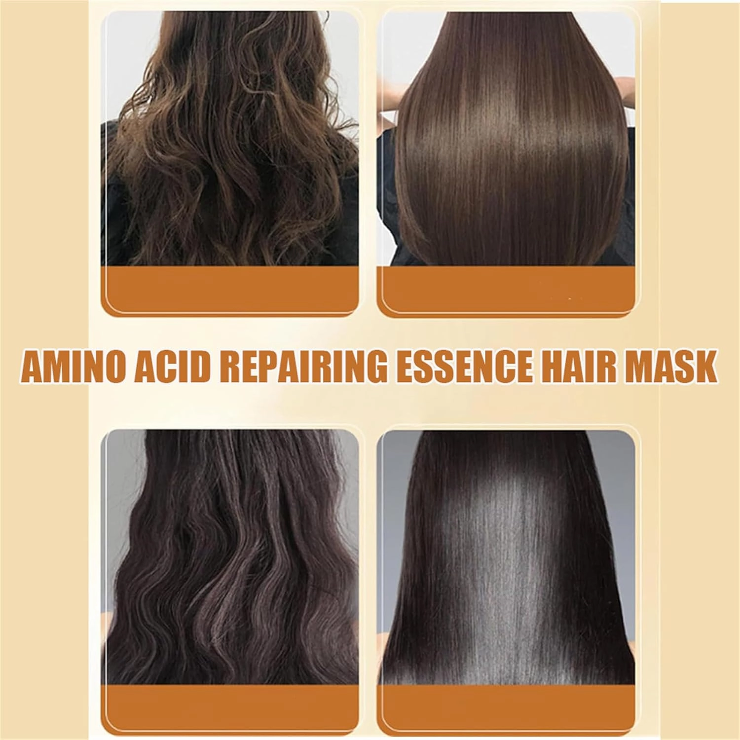 Fleessential Hair Protein Cream, Amino Acid Essence Luxury Nourishing Hair Protein Cream, Collagen Hair Mask, 500ml Repairing Essence Hair Mask, Hair Repair Cream for Dry Damaged Hair (2PCS)