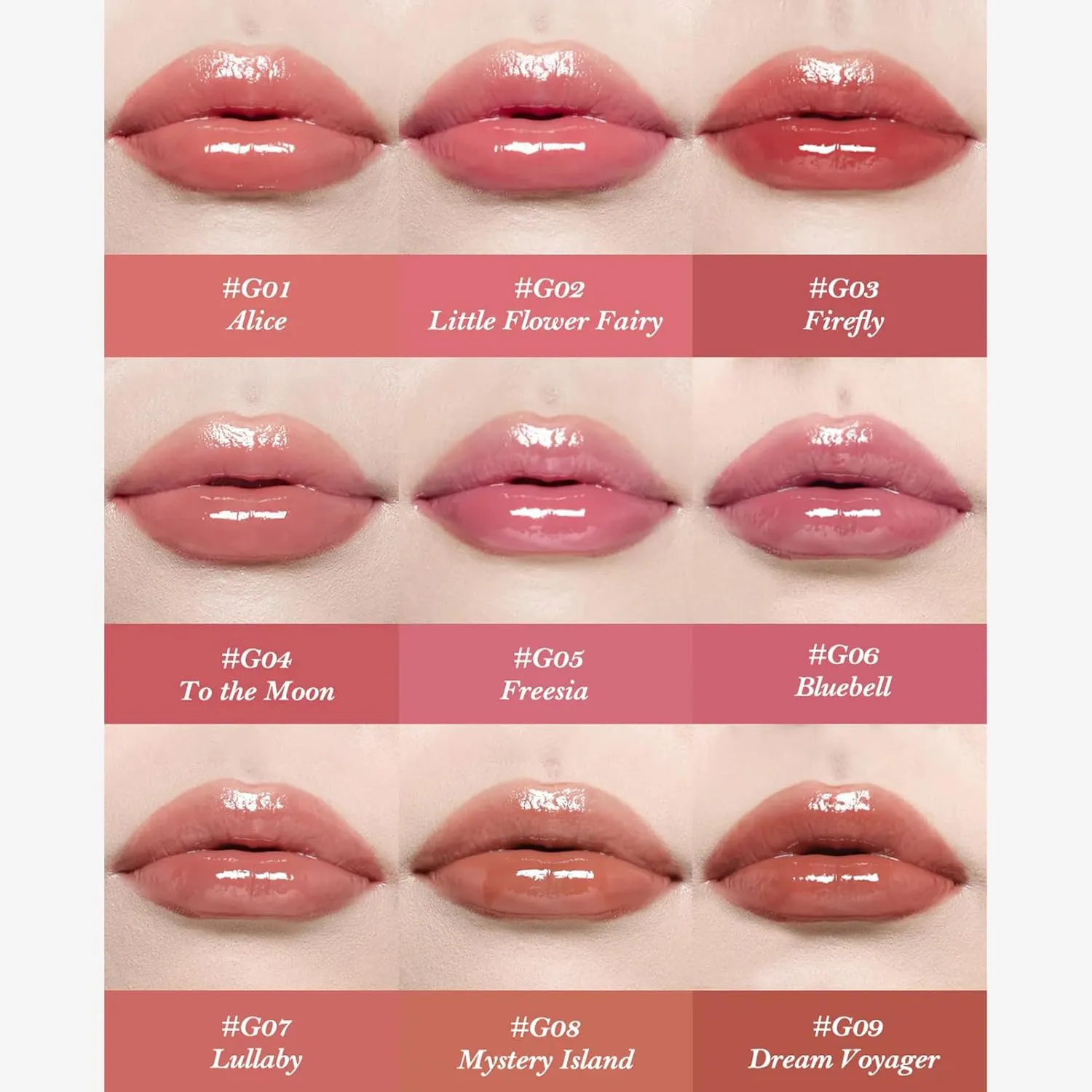 Flower Knows Midsummer Fairytales Coating Lip Lacquer,Glowy Non-Fading Lip Gloss,Hydrating Tinted Lip Oil for Girls&Women,Vegan & Cruelty Free,0.17Fl Oz(G02 Little Flower Fairy)
