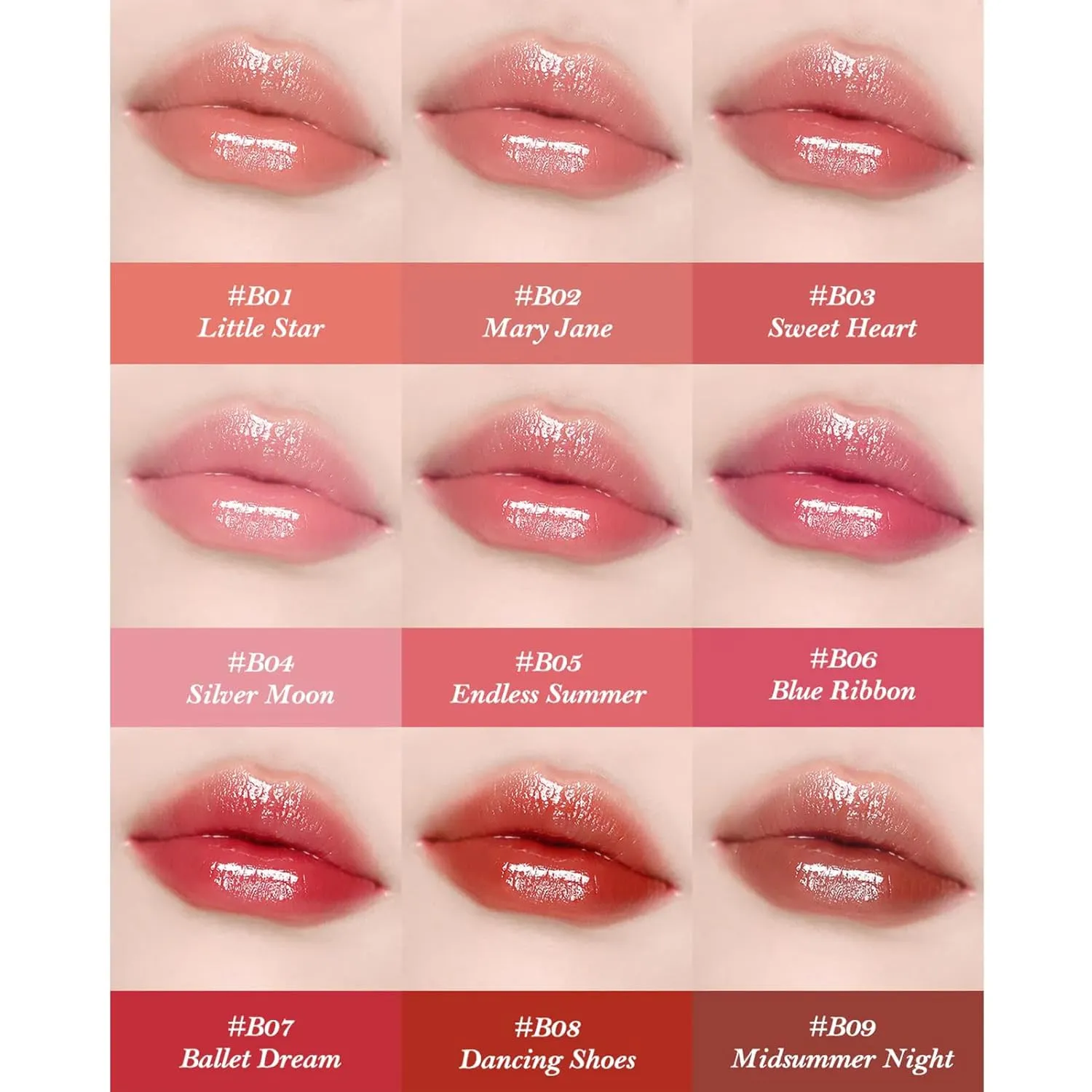 Flower Knows Swan Ballet Shine Lipstick,Hydrating Solid Lip Gloss,Moisturizing Pink Tinted Lip Balm-Long Lasting Lip Gloss in Balm for Girls&Women,Vegan & Cruelty-Free(B05 Endless Summer)