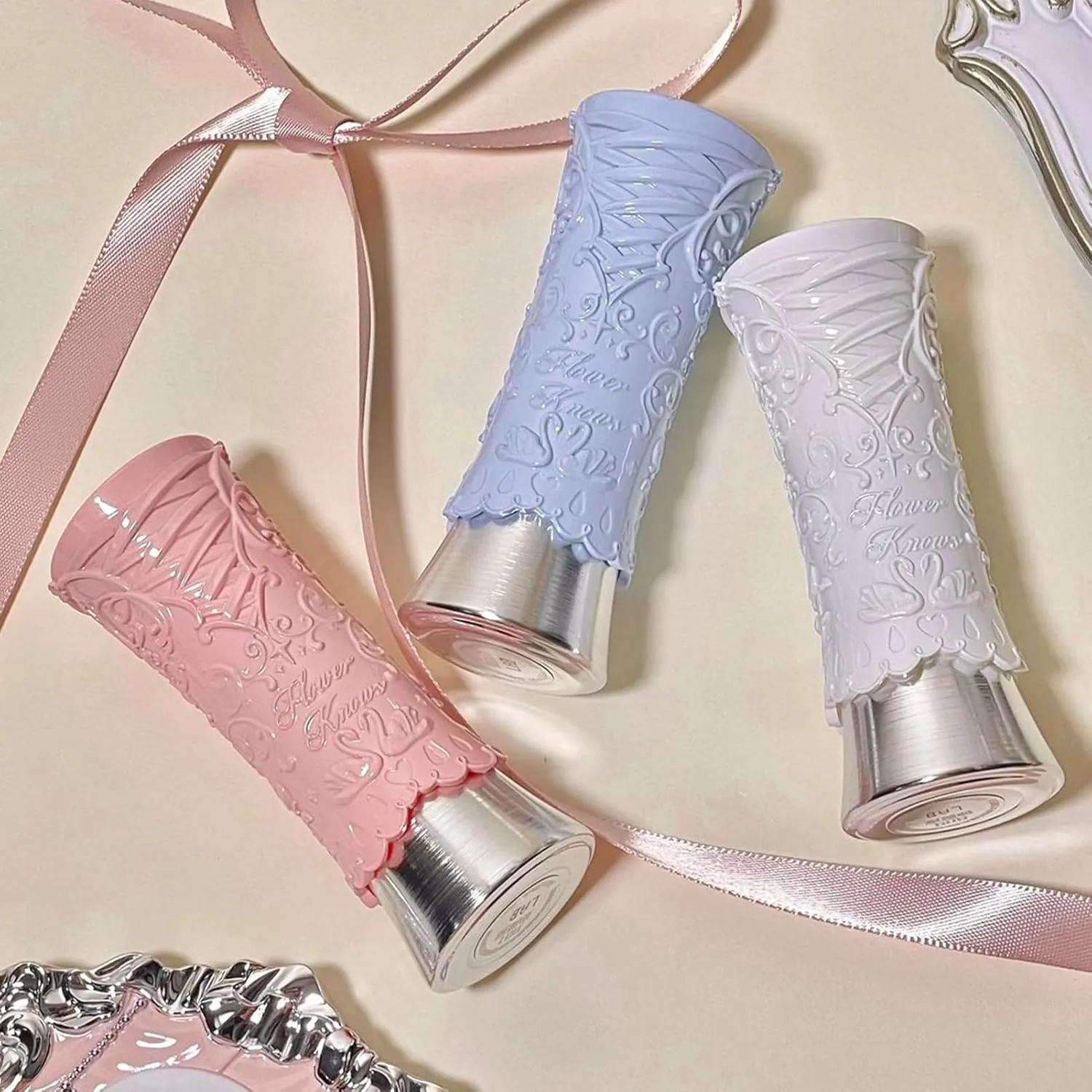 Flower Knows Swan Ballet Shine Lipstick,Hydrating Solid Lip Gloss,Moisturizing Pink Tinted Lip Balm-Long Lasting Lip Gloss in Balm for Girls&Women,Vegan & Cruelty-Free(B05 Endless Summer)