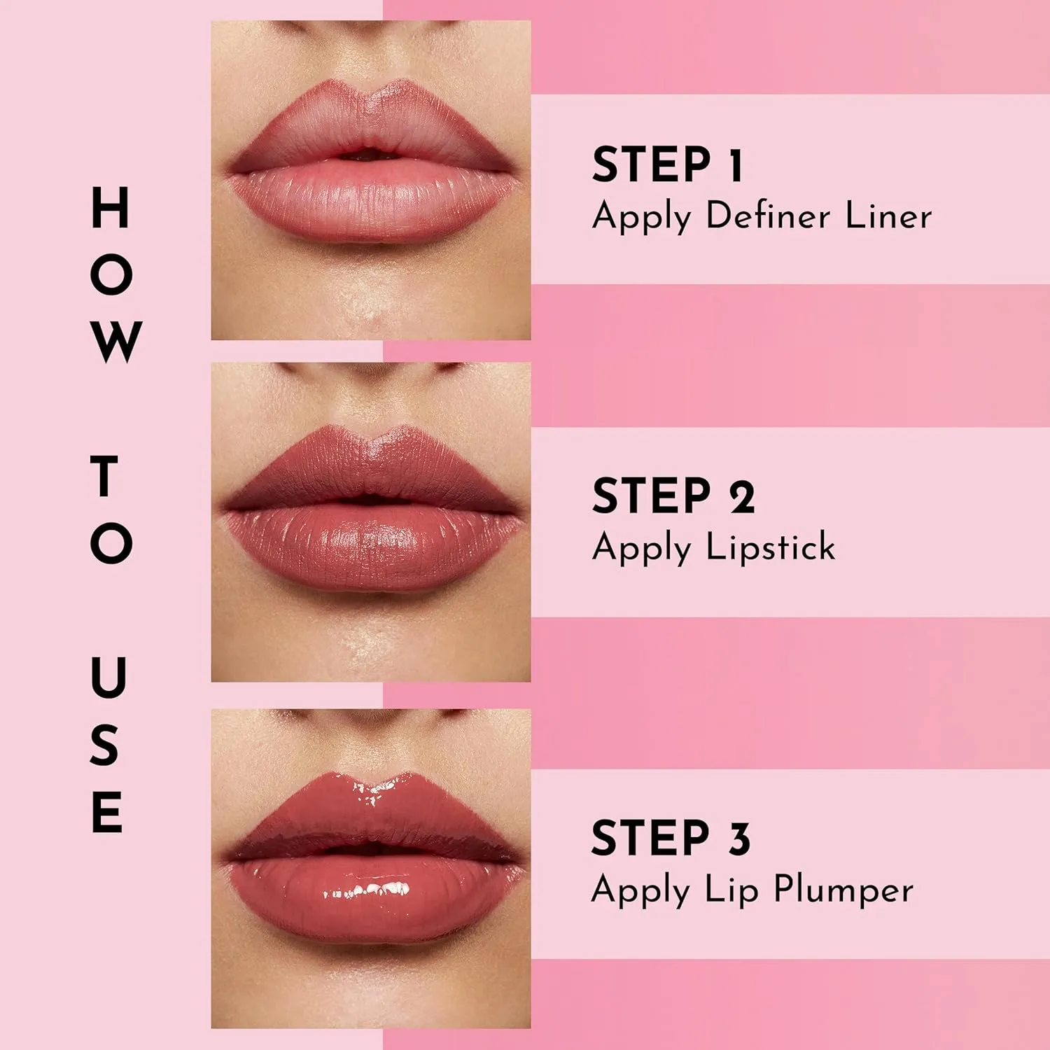 Forget the Filler Lip-Plumping Line-Smoothing Satin Cream Lipstick, Daisy Girl, Pink, 0.1 Ounce
