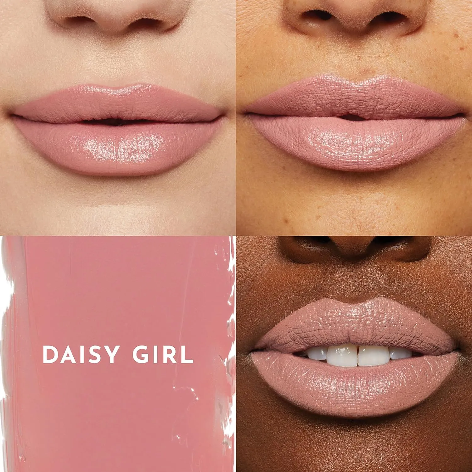 Forget the Filler Lip-Plumping Line-Smoothing Satin Cream Lipstick, Daisy Girl, Pink, 0.1 Ounce