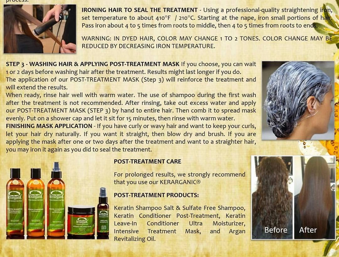 Formaldehyde-Free Organic Keratin Treatment Set - 2 Oz Natural Ingredients for Straight Silky Smooth Hair Keratin Complex Smoothing Hair Treatment Kit