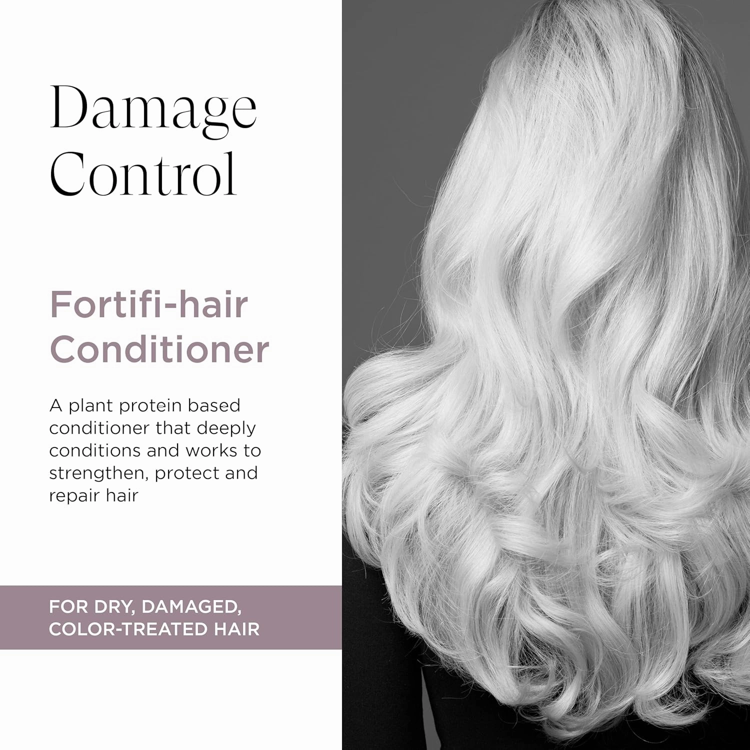 Fortifi-hair Moisturizing Conditioner Intensive Repair Conditioner for Dry, Damaged Hair, Rejuvenates, Rebuilds, Vegan, 8 Oz