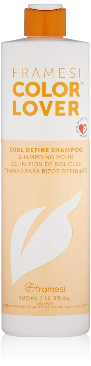Framesi Color Lover Curl Define Shampoo, Shampoo for Curly Hair with Quinoa and Aloe Vera, Color Treated Hair