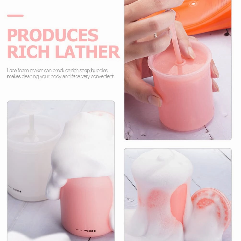 FRCOLOR 30pcs Face Wash Foam Maker Manual Facial Foam Cup Form Whip Maker Rich Cream Bubble Maker Skincare Tool for Travel Household