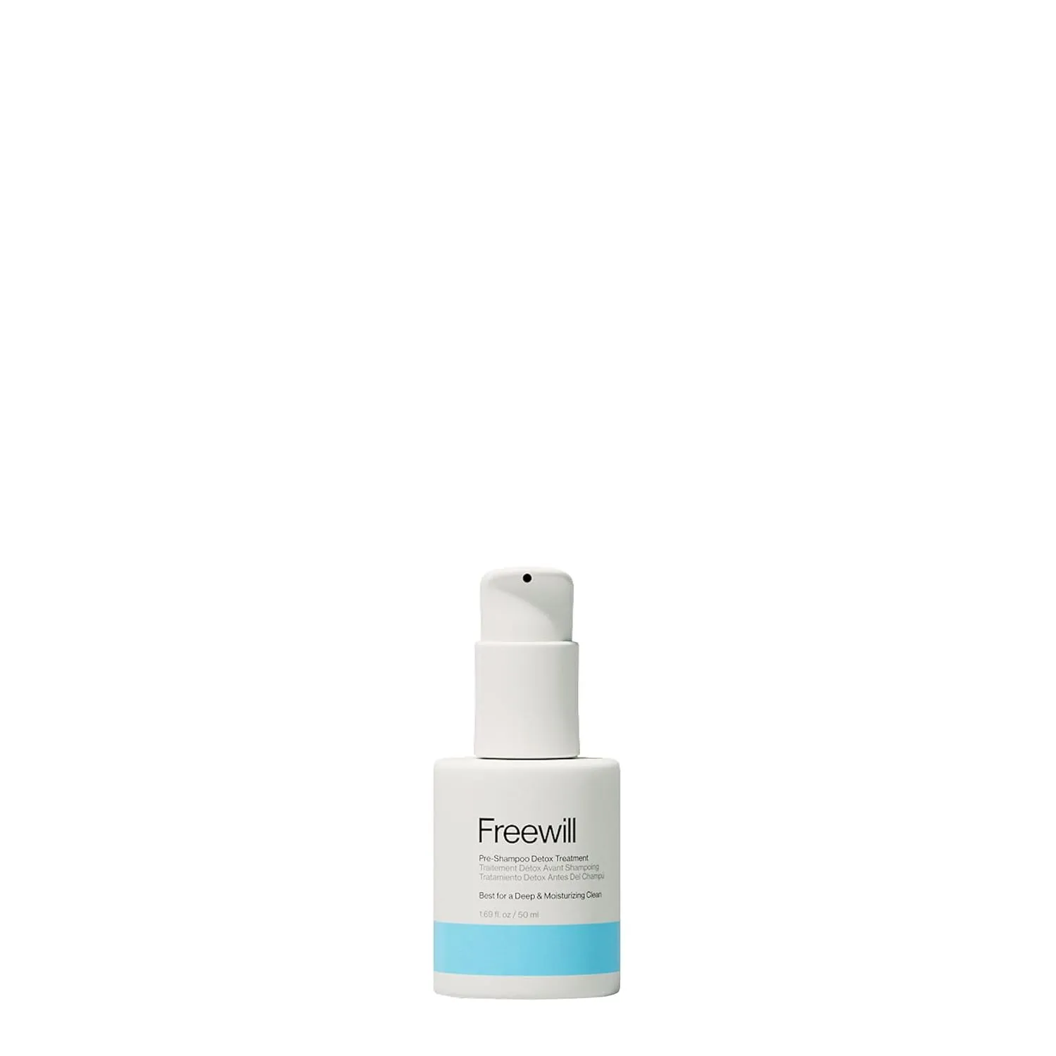 Freewill Pre-Shampoo Detox Treatment, Pre-Wash Hair Oil for Removing Dirt, Oil and Impurities, Deep and Moisturizing Scalp Cleanser for Healthy Hair and Scalp, 1.7 oz