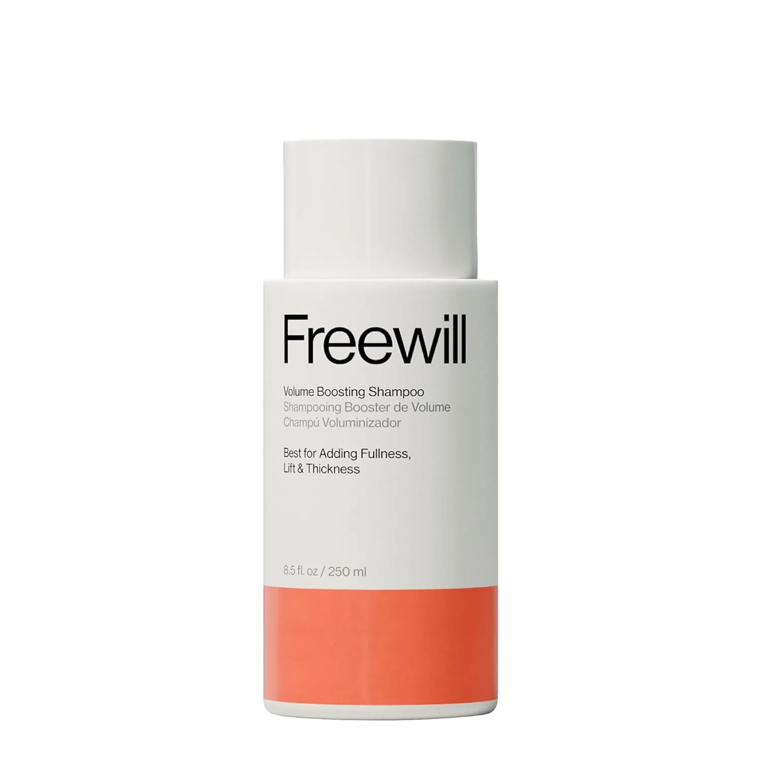 Freewill Volume Boosting Shampoo, Volumizing Shampoo Helps Enhance Hair Volume, Appearance of Thicker, Fuller Hair Without Drying or Weighing Hair Down, 8.5 oz