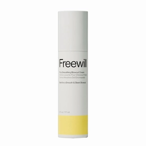 Freewill Frizz Smoothing Blowout Cream, Anti Frizz Hair Cream with Shea Butter, Coconut, & Ginger Oils for Silky, Smooth Blowouts - Vegan Frizzy Hair Products for Women and Men, 6 fl oz