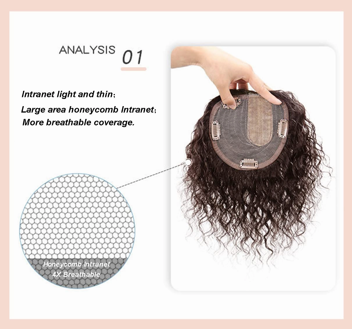 Fuffly Curly Human Hair Topper Side Part Clip in Hairpiece Women Toupee Replacement Hair Piece 13x14cm Silktop Topper Clip on Wave Hair Extensions Covering Grey Hair(12" Right Part,Dark Brown)