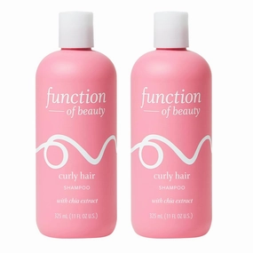 Function of Beauty Curly Hair Shampoo, 11 oz Each (2-Pack) - Formulated with Chia Extract to Define and Shape Curls, Sulfate Free, Customizable Haircare