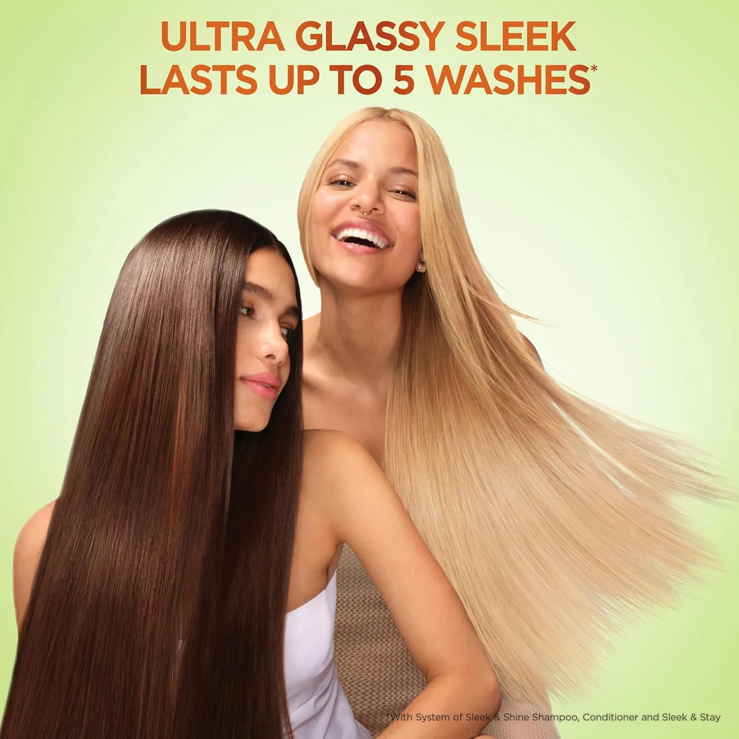 Garnier Fructis Sleek & Shine Shampoo, Conditioner   Leave-In Conditioer Set for Frizzy, Dry Hair, Plant Keratin   Argan Oil (3 Items), 1 Kit (Packaging May Vary)