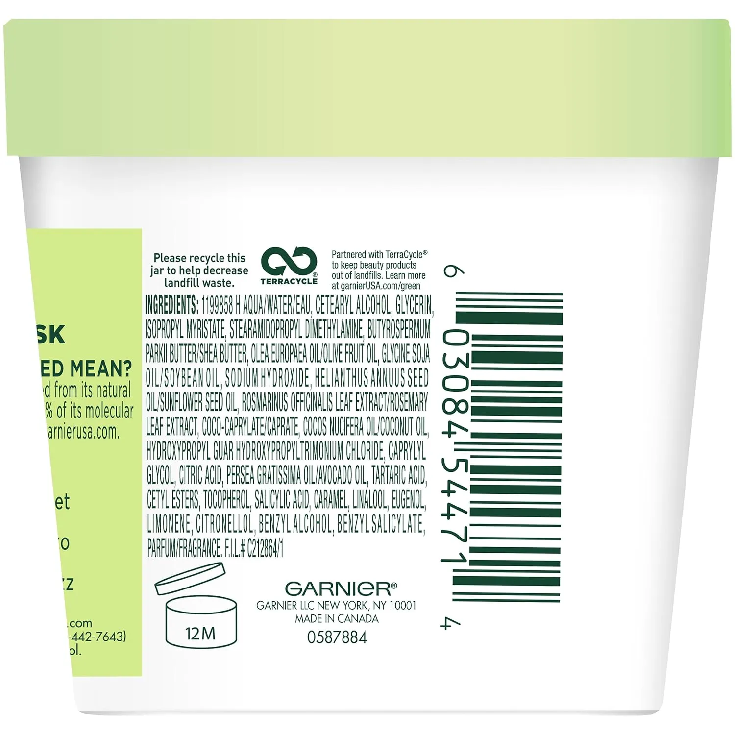 Garnier Fructis Smoothing Treat 1 Minute Hair Mask with Avocado Extract, 3.4 Fl Oz (Pack of 1)