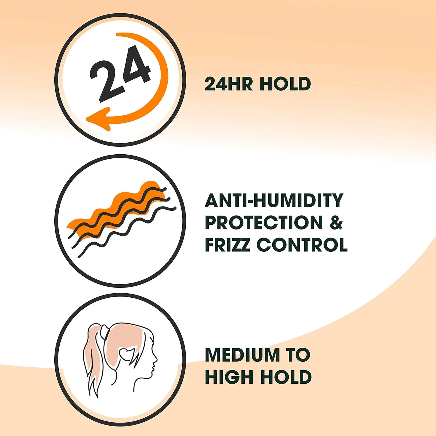 Garnier Fructis Style Sleek and Shine Anti-Humidity Hairspray, Ultra Strong Hold, Frizz Protection 8.25 Oz, 3 Count (Packaging May Vary)