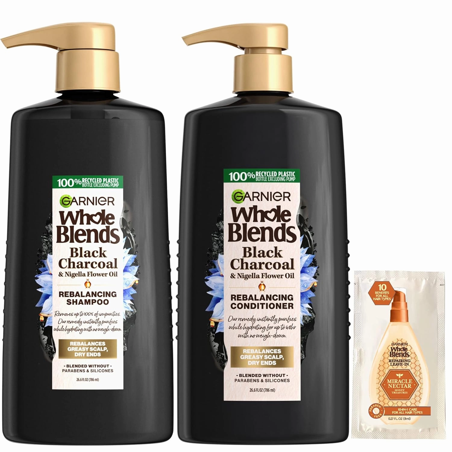 Garnier Black Charcoal Rebalancing Hair Kit