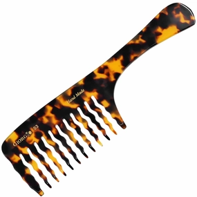Giorgio G53 Handmade Rake Comb for Curly, Thick and Wet or Dry Hair - Wide Tooth, Detangling and Hand Polished (8")