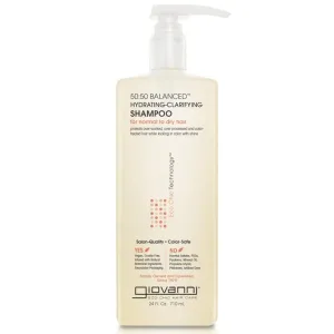 GIOVANNI 50:50 Balanced Hydrating Clarifying Shampoo - Moisturizing Shampoo for Women & Men, Gentle Cleansing for Damaged, Frizzy Hair, Salon Quality for Soft, Smooth Hair - 24 Fl Oz (Pack of 1)