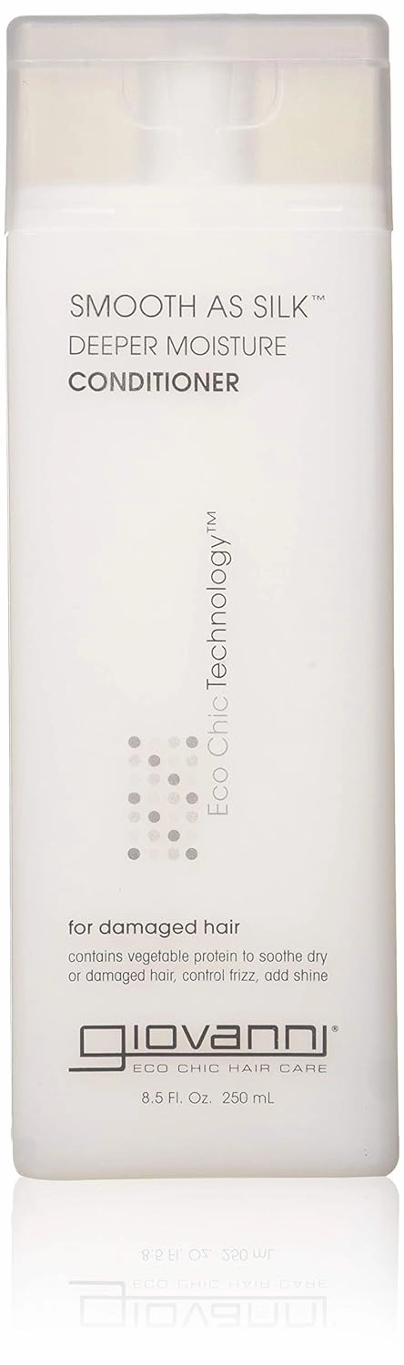 GIOVANNI COSMETICS - Eco Chic Smooth as Silk Shampoo & Conditioner, 8.5 Fluid Ounce/250 Milliliter - Deep Moisture for chemically processed hair
