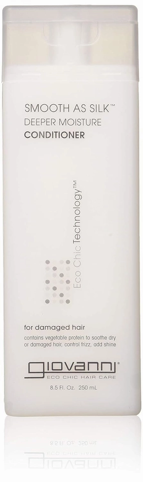 GIOVANNI COSMETICS - Eco Chic Smooth as Silk Shampoo & Conditioner, 8.5 Fluid Ounce/250 Milliliter - Deep Moisture for chemically processed hair