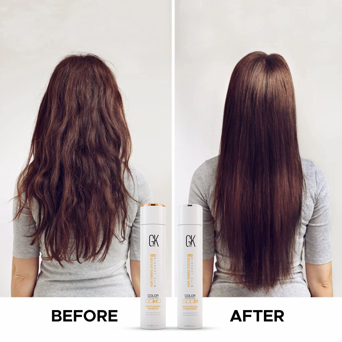 GK HAIR Color Protection Moisturizing Shampoo and Conditioner with Argan Hair Oil Combo free from Paraben and Sulfae for Damaged Frizzy Oily and Dry Hairs