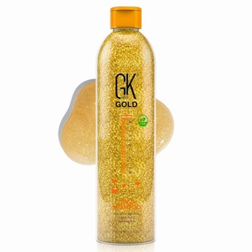 GK HAIR Global Keratin Gold Shampoo (8.5 Fl Oz/250ml) Hair Moisturizing Shine and Protection With Argan Oil, Shea Butter, Natural Oils All Hair Types