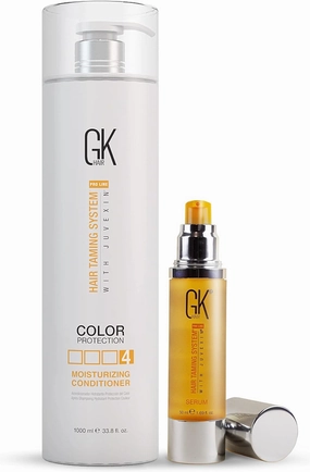 GK HAIR Global Keratin Moisturizing Conditioner (33.8 fl.oz/1000ml) - Hair Smoothing Serum - 100% Pure Organic Argan Oil 1.69 Fl Oz
