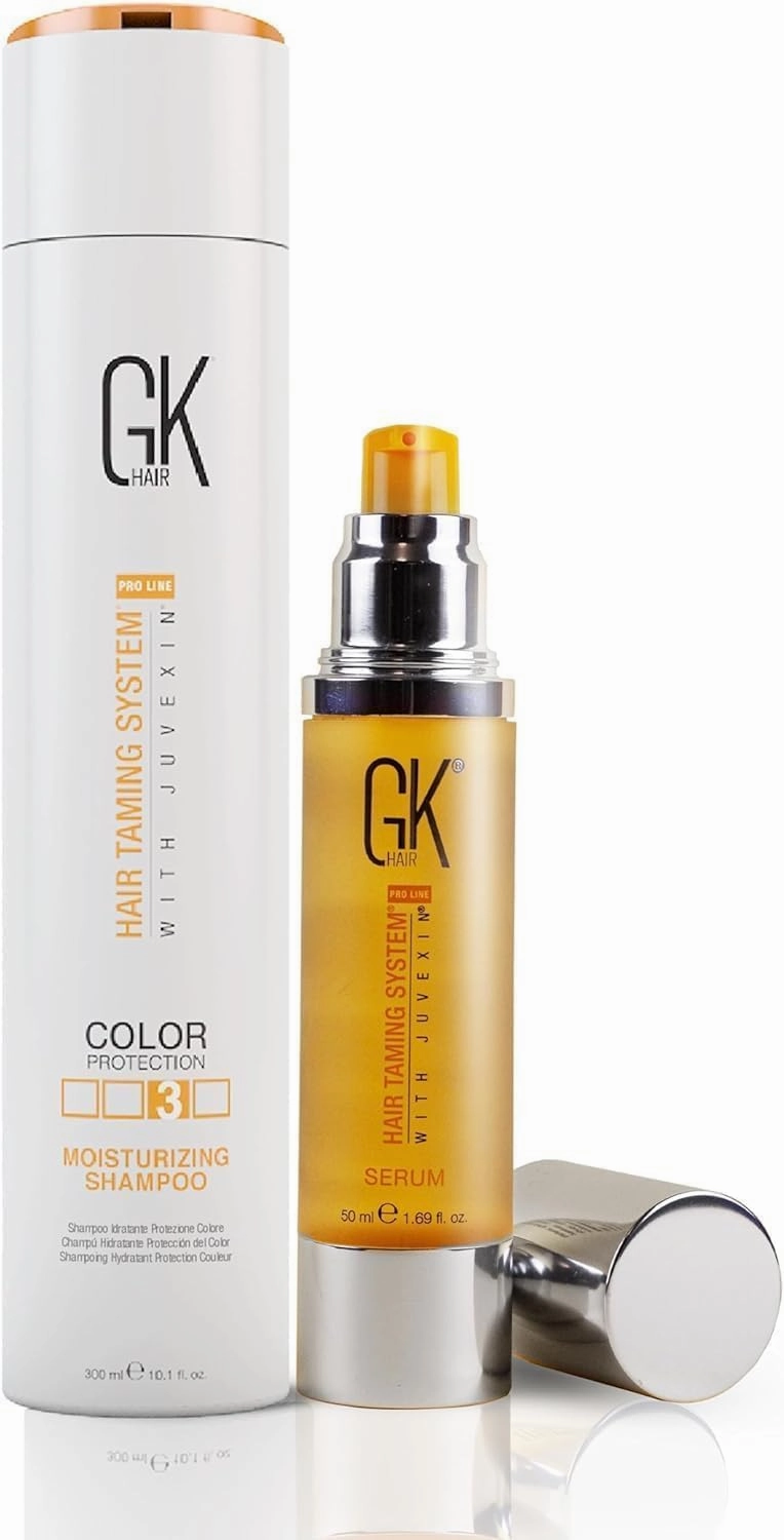 GK Hair Global Keratin Shampoo Travel Set Duo (Moisturizing Shampoo 300ml with Serum 50ml)